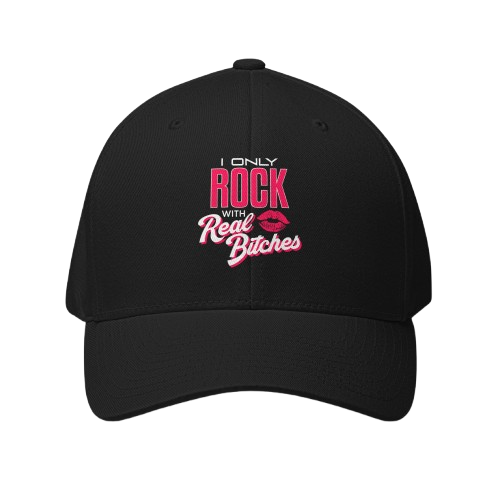 'I Only Rock with Real Bitches' message on display